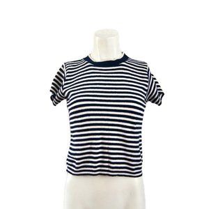Vintage Striped Top Shirt Made in USA Cotton